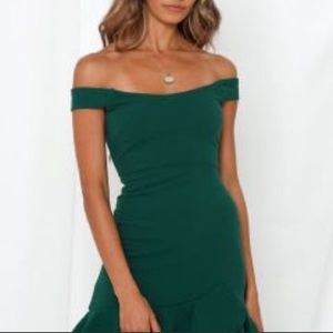 Hello Molly green cocktail dress large